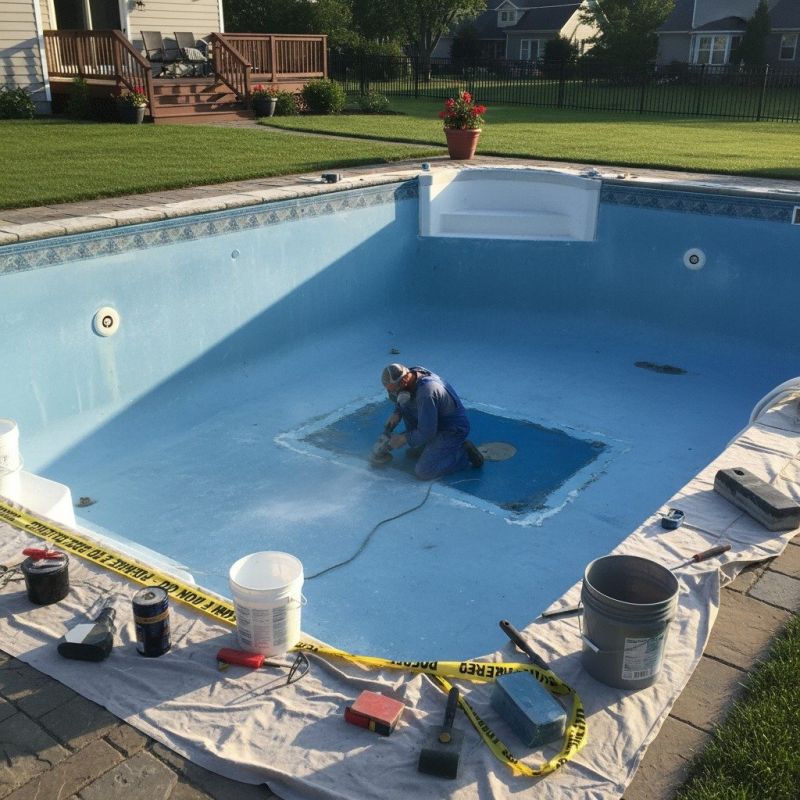 Local Fiberglass Pool Restoration pros at work